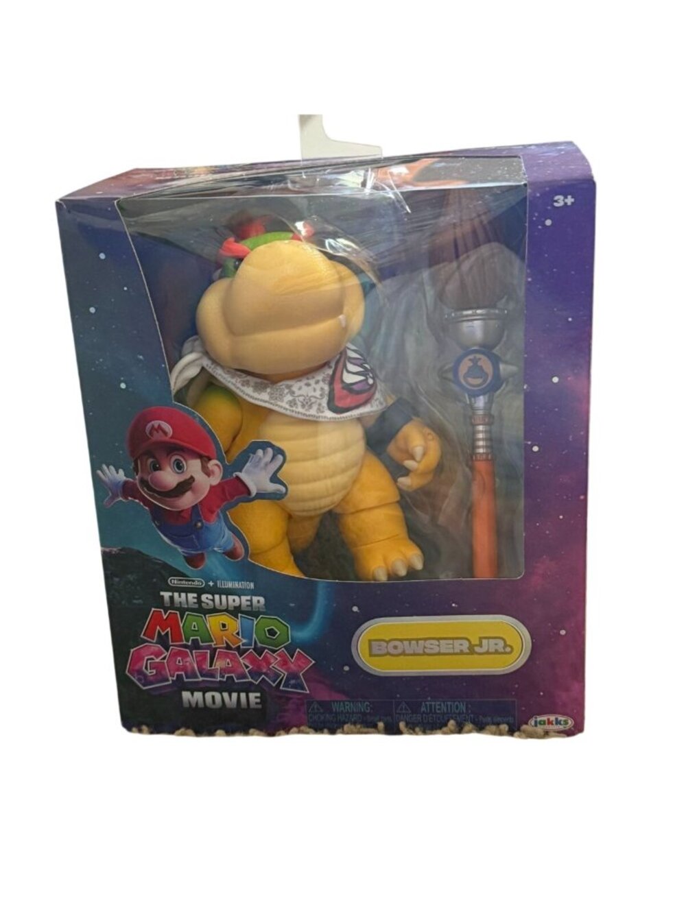 Jakks Pacific Super Mario Galaxy Movie Bowser Jr 5" Action Figure Paint Brush